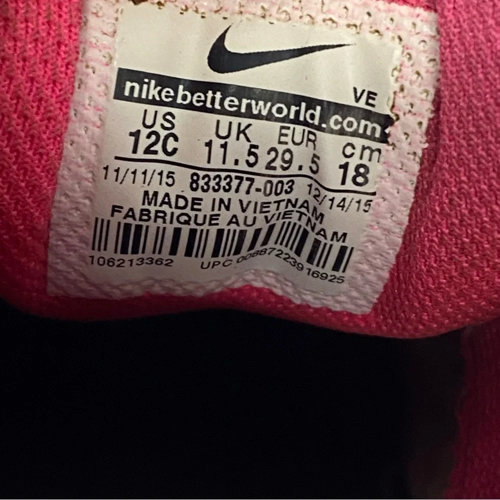 Nike Kids' Air Max Sneakers Size 12C